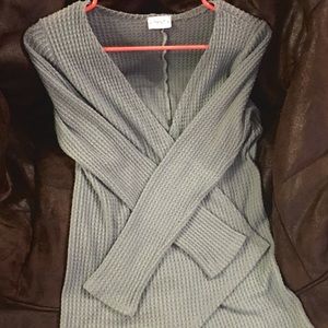 Sweet hippie green Cardigan made in USA